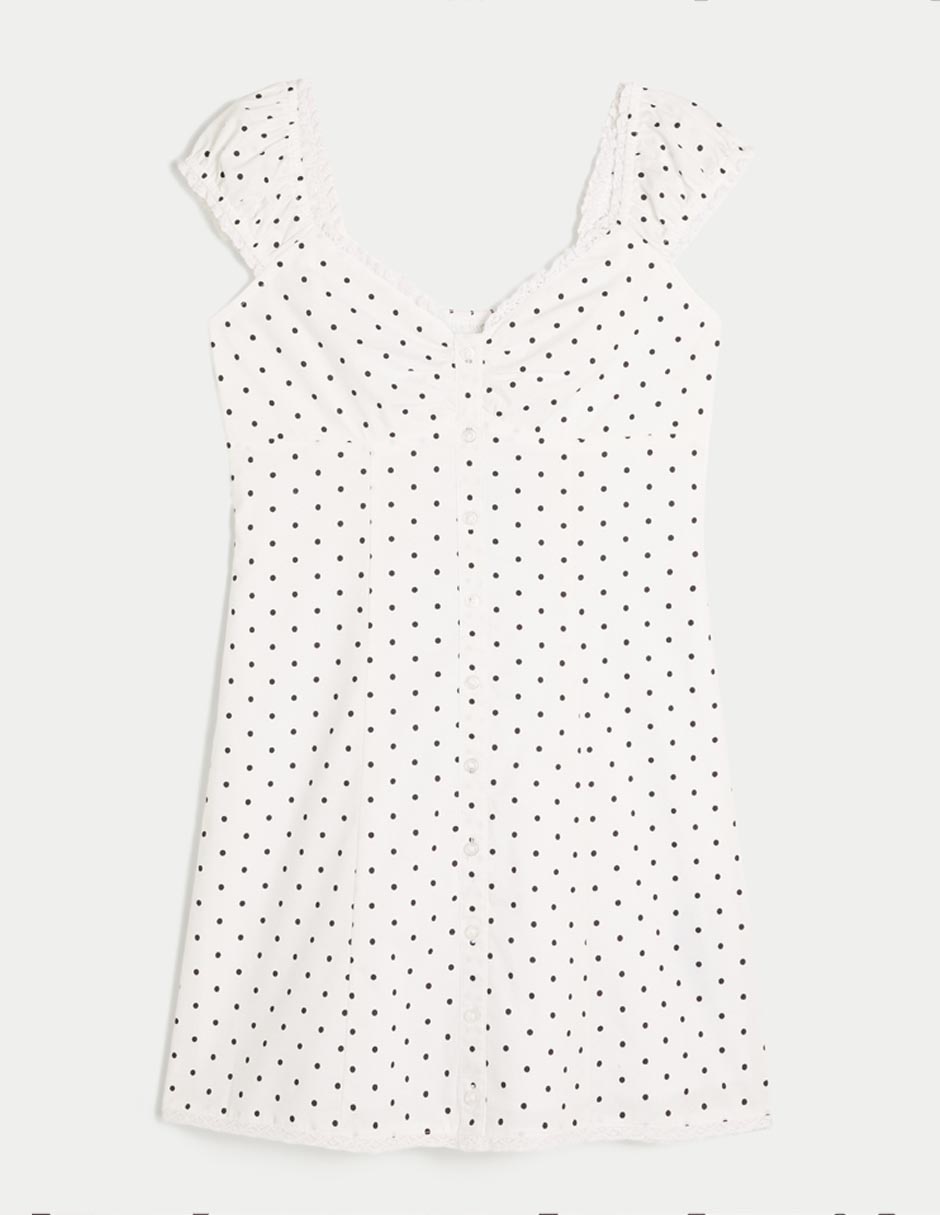 Vestido corto casual Hollister para mujer
