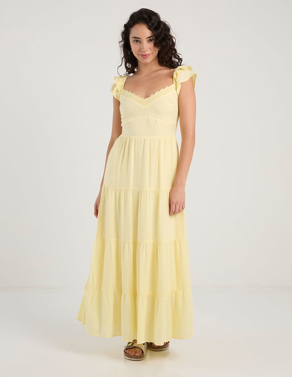 Vestido Hollister volantes mujer
