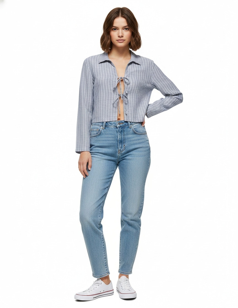Blusa Only ss26 manga larga para mujer