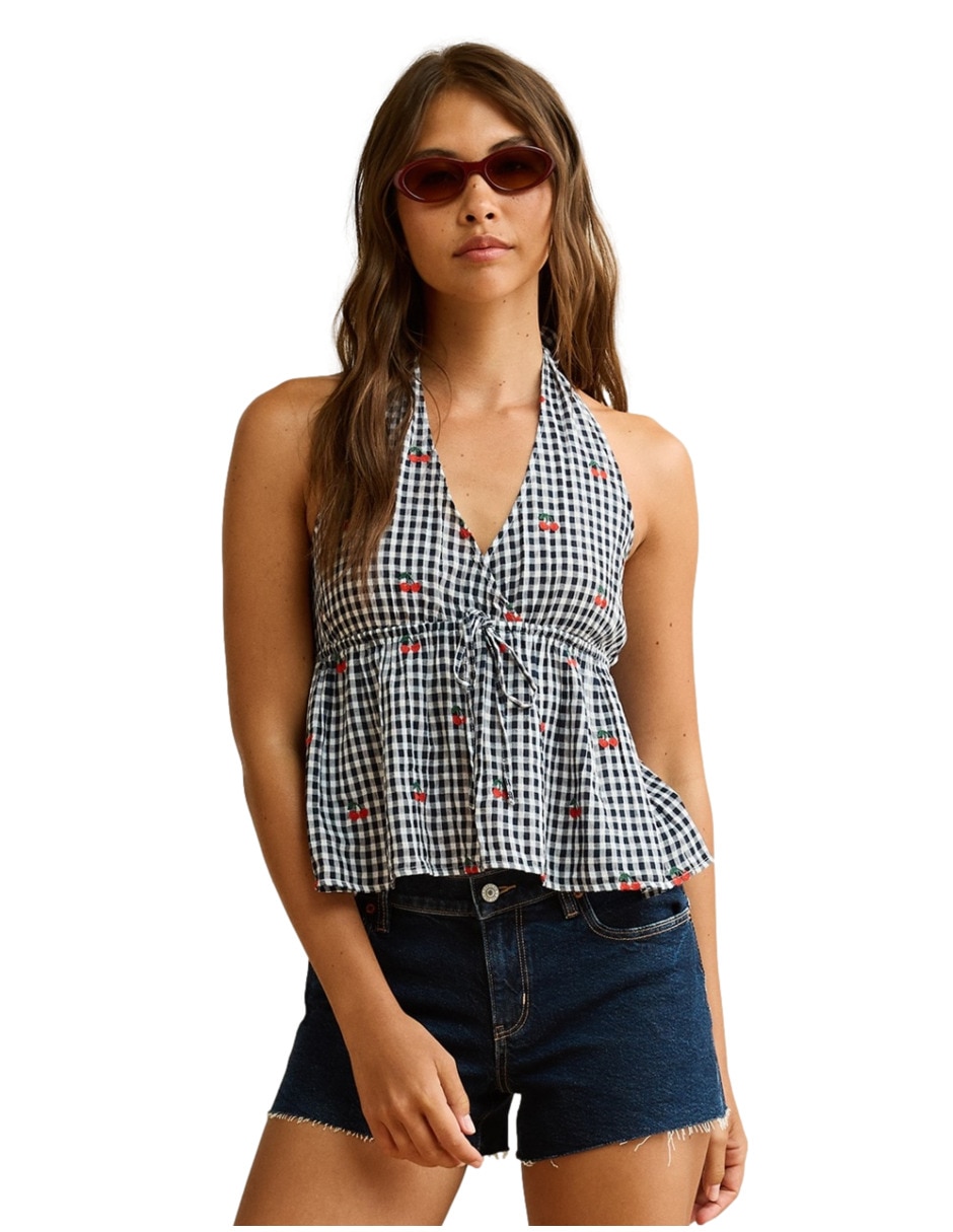 Top American Eagle escote v tirante clásico