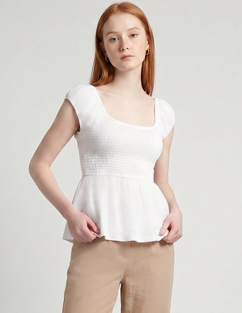 Blusa American Eagle manga corta para mujer