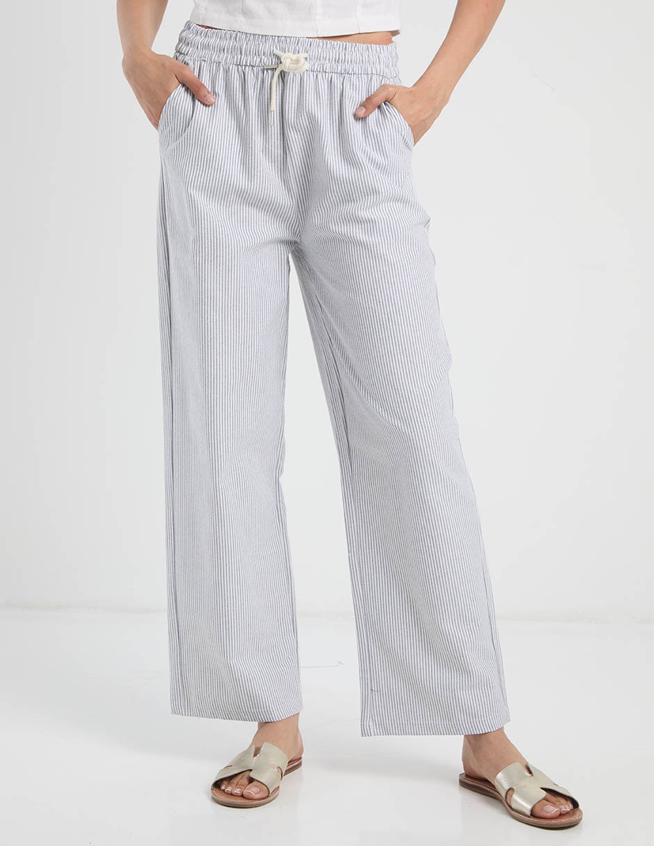 Pantalón Coffee Bean recto para mujer