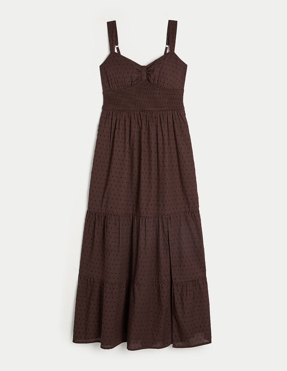 Vestido largo casual Hollister para mujer
