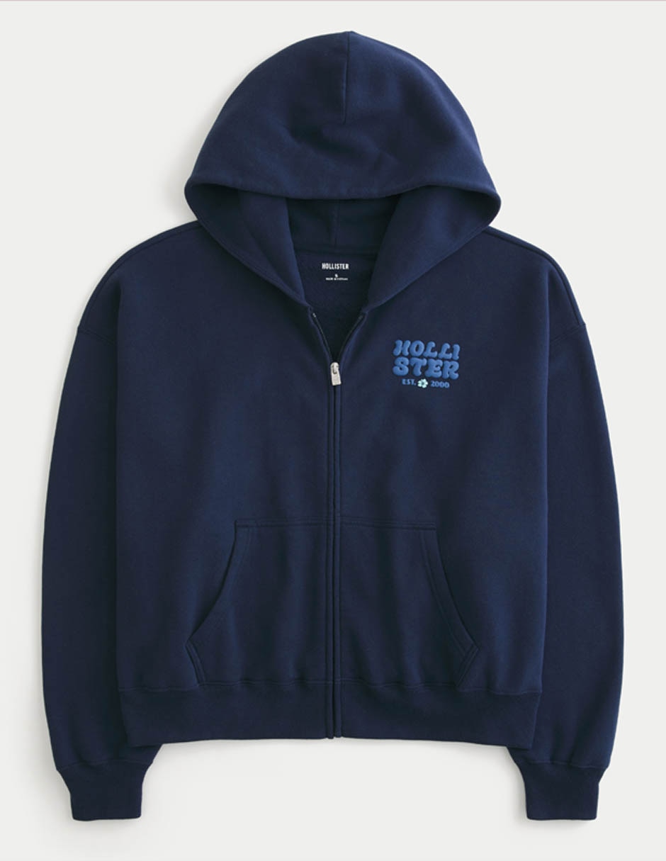 Sudadera con capucha y bolsa Hollister para mujer