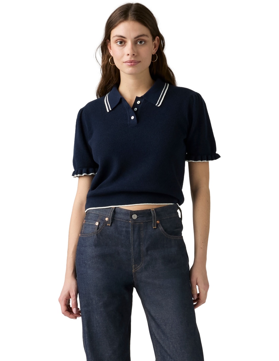 PLAYERA POLO LEVI STRAUSS 007, M, AZUL