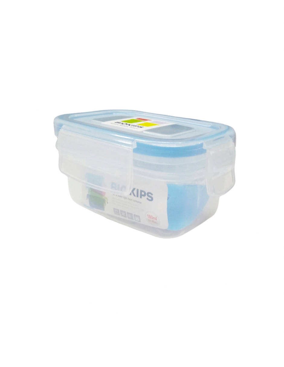 CONTENEDOR C TAPA RECT PLAST 450 ML