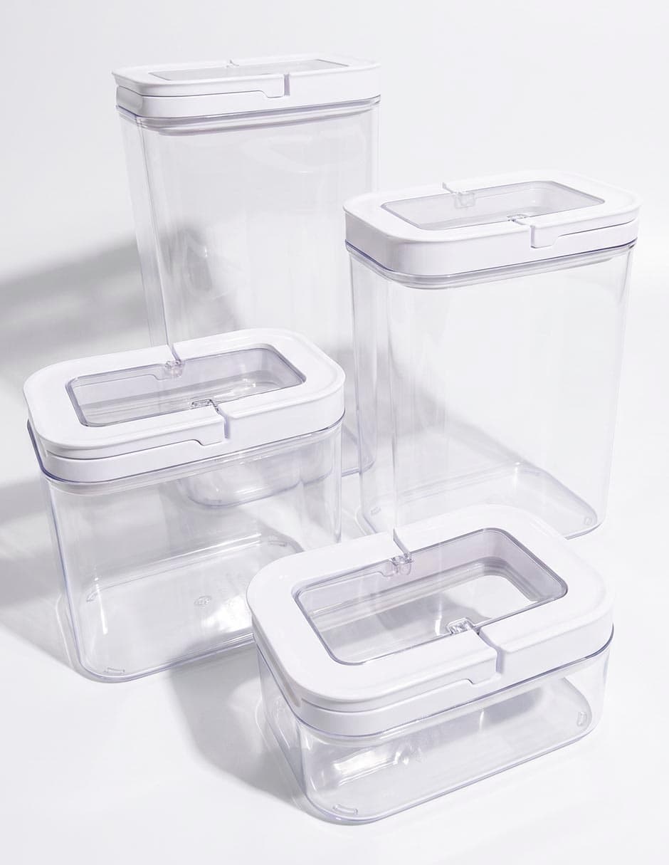 Set de contenedores para el refri Heuman Brand de plástico 4 piezas