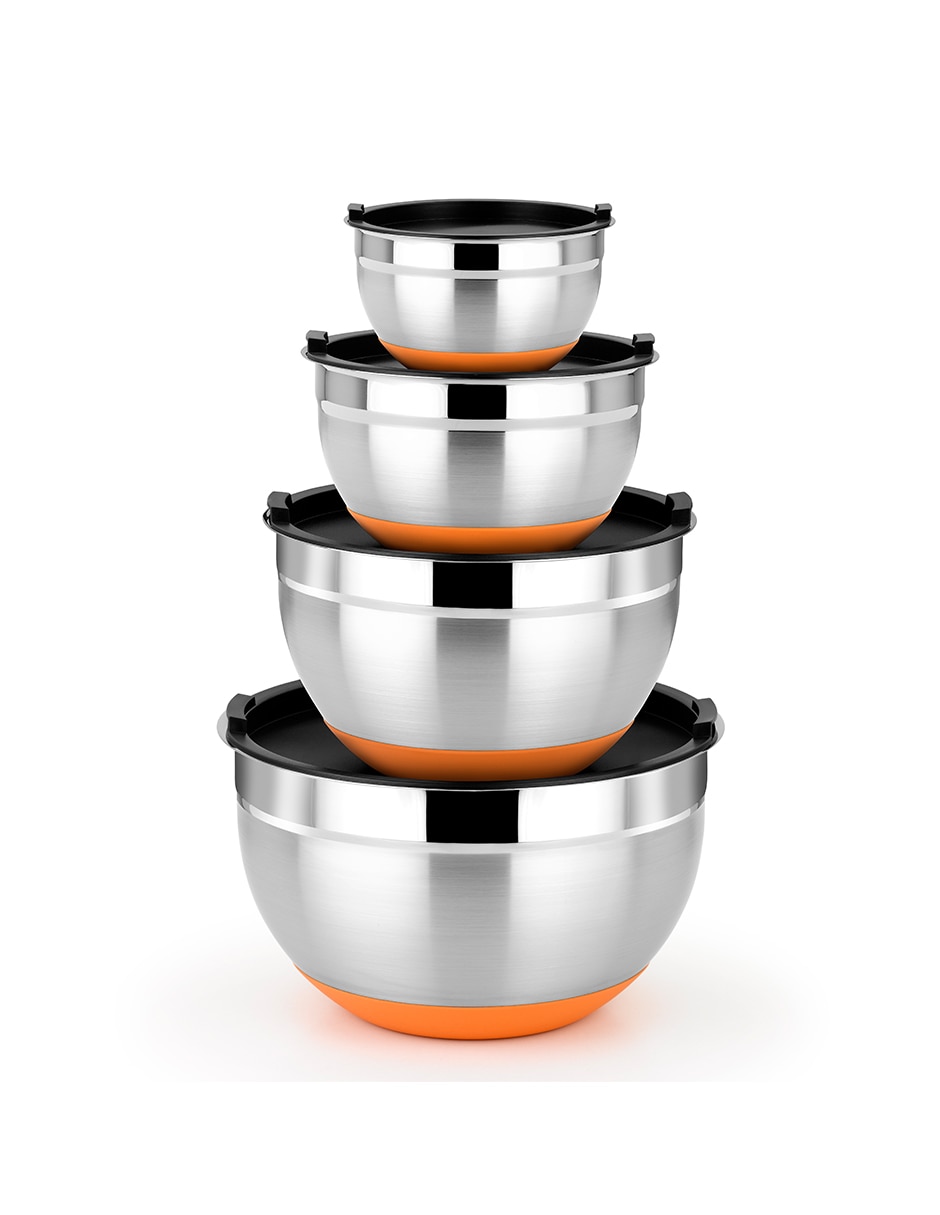 Bowl bra efficient 4 piezas de acero inoxidable