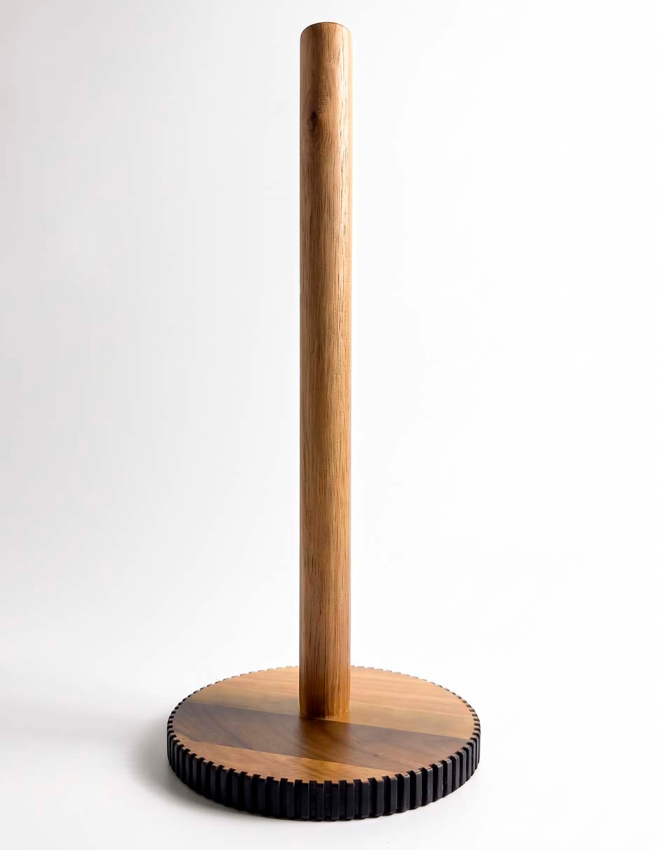 Portarrollos de madera acacia Kitchen Lab 1 rollo