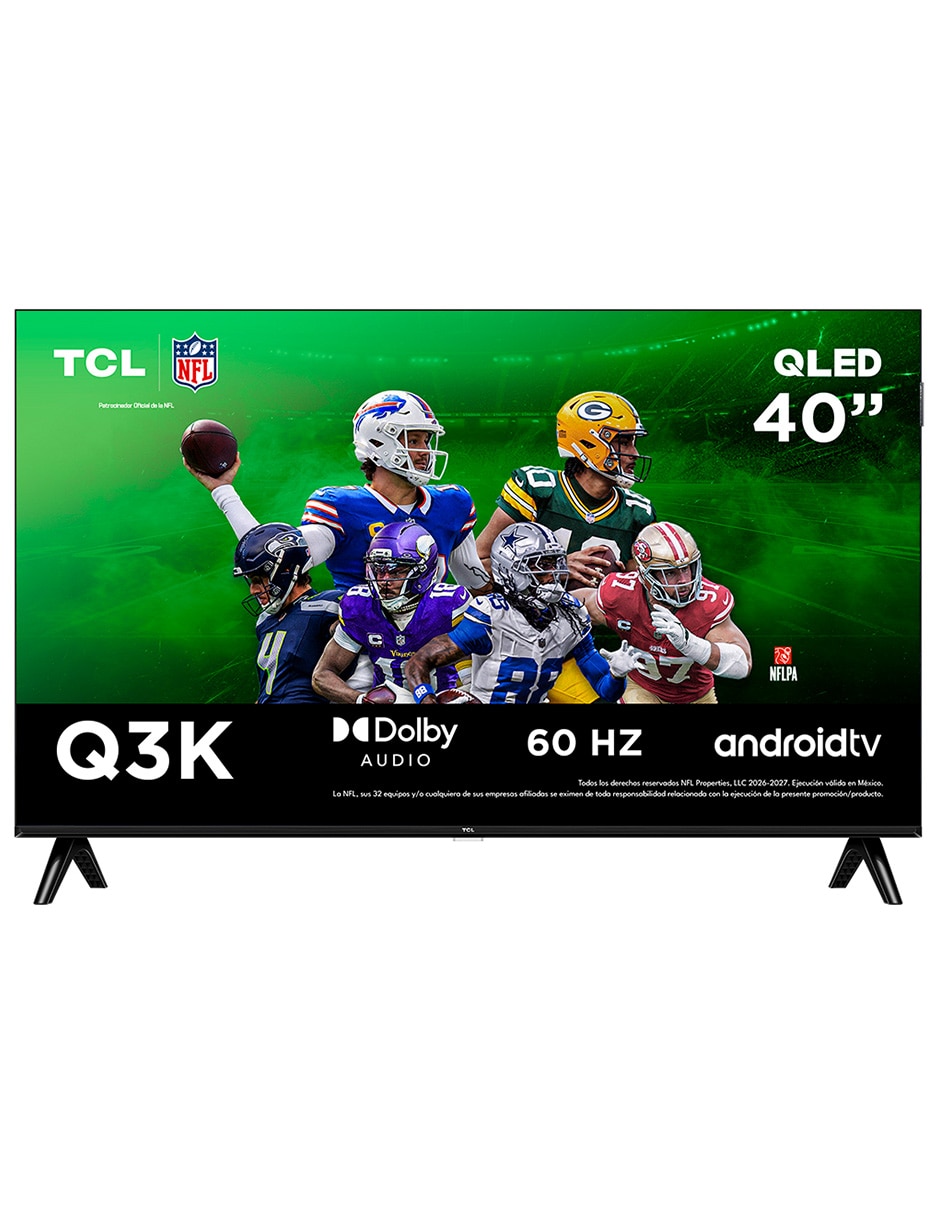 Pantalla Smart TV Tcl QLED de 40 pulgadas Full HD 40Q3K con Android TV