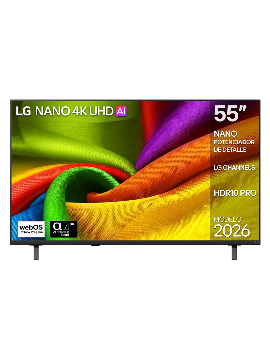 Pantalla Smart TV LG NanoCell 55 pulgadas 4K/UHD 55NU850BPSA con AI webOS