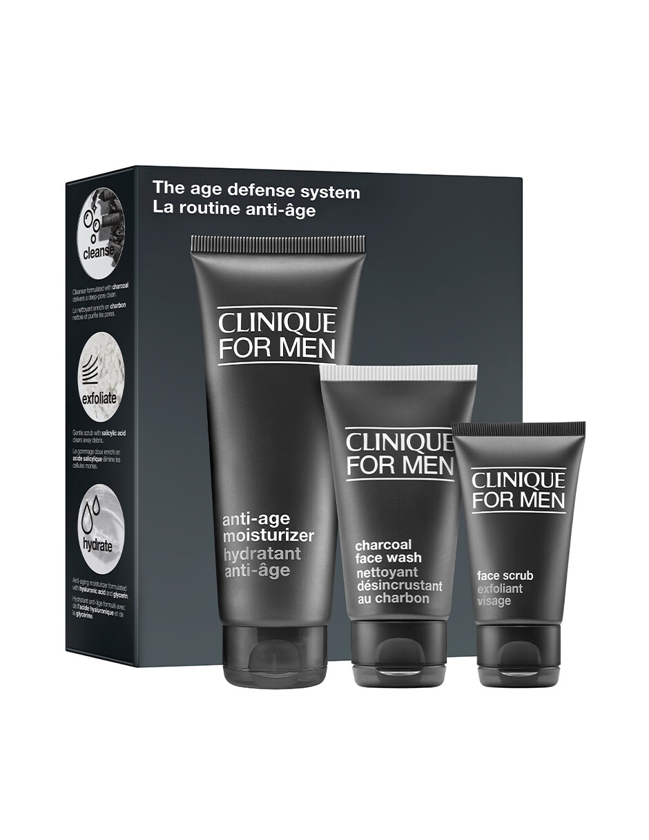 Tratamiento facial Set For Men antiedad Clinique
