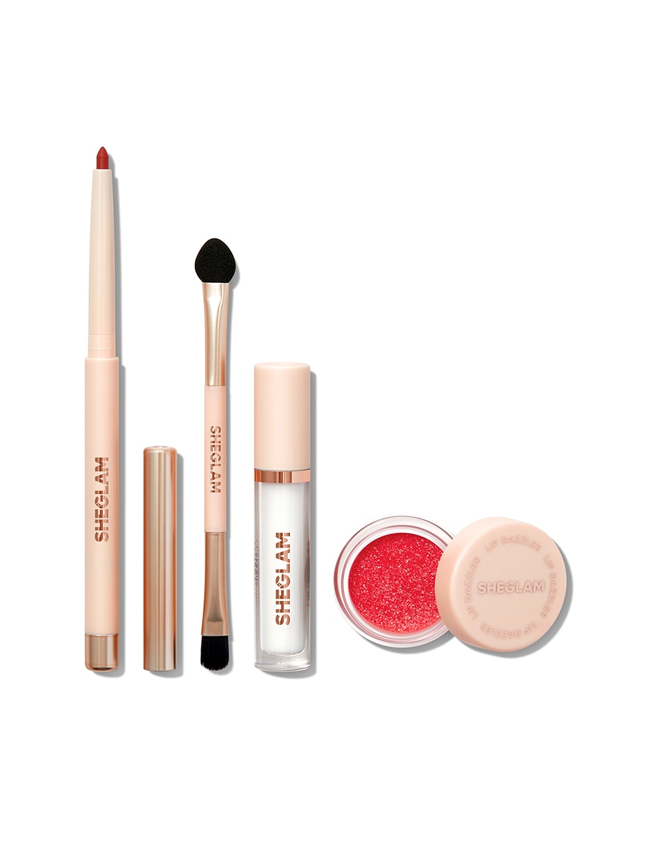 SG KIT DE BRILLO LABIAL, BLANCO, ROJO