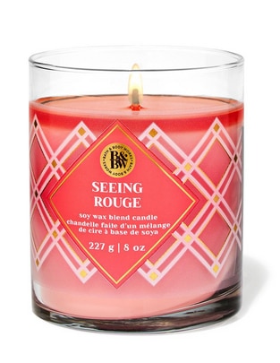 Vela aromática Bath & Body Works Seeing Roug aroma dulce