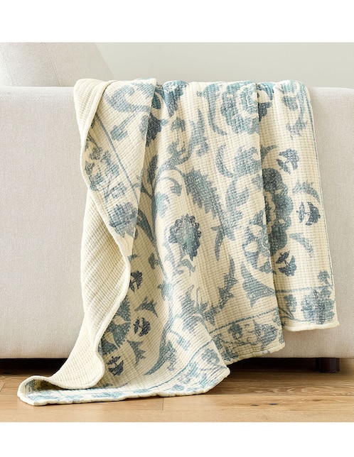 FRAZADA PB AMINA S, 127 X 152 CM, AZUL