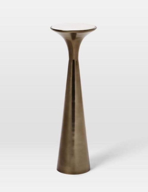 MESA COCTELERA SILHOUETTE MARMOL BRONCE