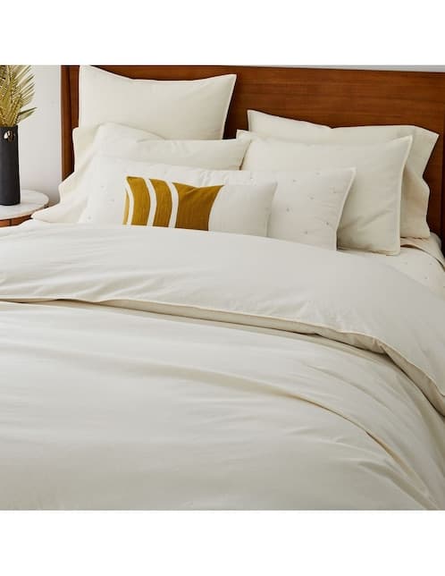 DUVET ORG WASH COTTON KS IVORY