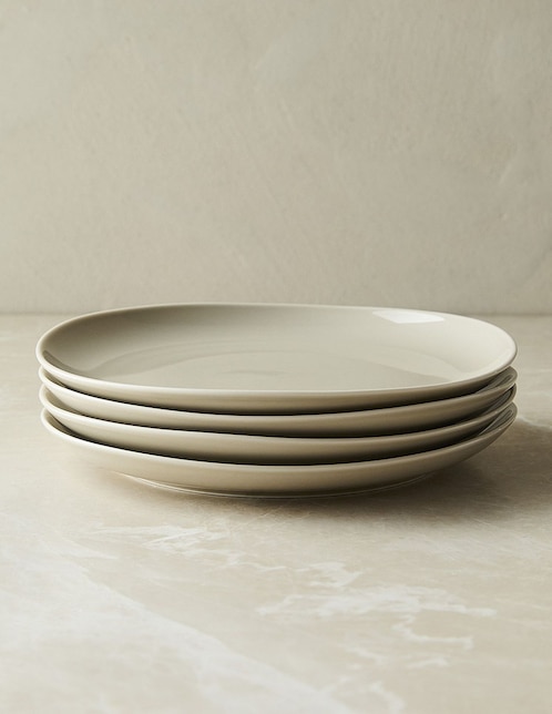 Set de plato para ensalada West Elm Organic de porcelana 4 piezas