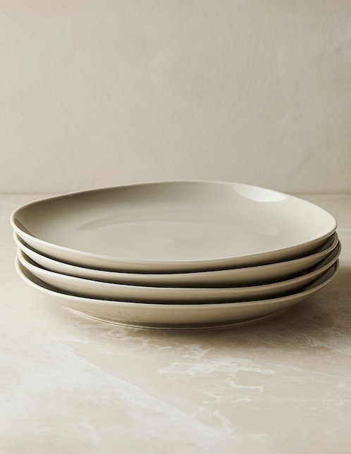 Set platos trinche West Elm Organic de porcelana 4 piezas