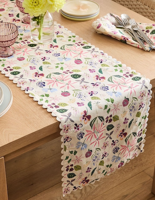Camino de mesa de algodón West Elm Lulie Wallace