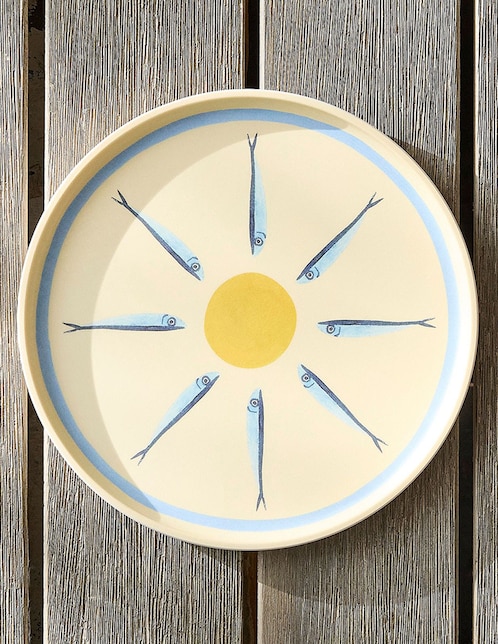 Set de plato para ensalada Sardine de melamina 4 piezas