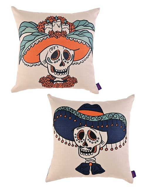 Set funda cojín Cementerium día de muertos