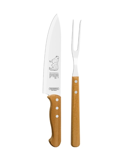 Kit cuchillo para chef Tramontina Churrasco 2 piezas