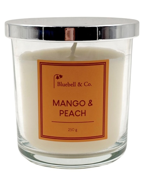 Vela aromática Bluebell & Co. aroma mango y durazno