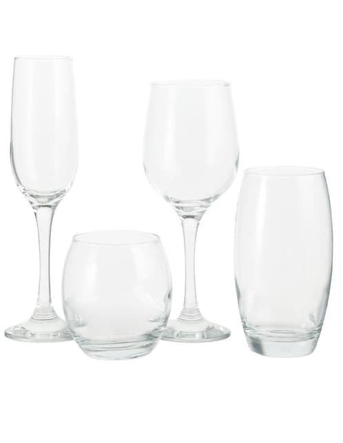 Set de 24 vasos y copas Haus