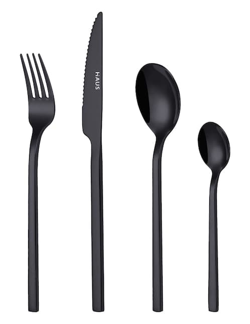 SET CUBIERTOS 16 PZAS DAZZLE, M, NEGRO