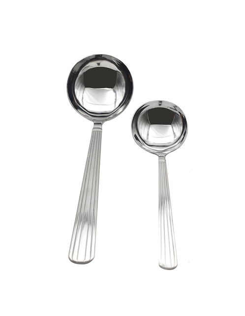 Set cubiertos para servicio Alzasi de acero inoxidable 2 piezas