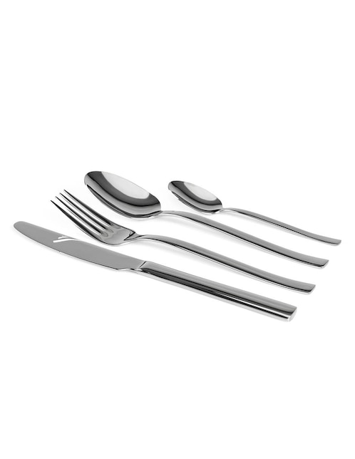 Set cubiertos Crown Baccara Linet de acero inoxidable 24 piezas piezas
