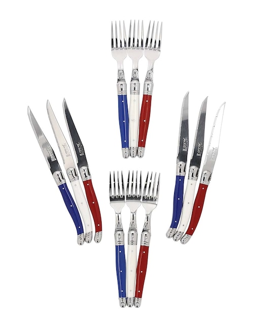 Set cubiertos Jean Dubost Le Francaise de acero inoxidable 12 piezas
