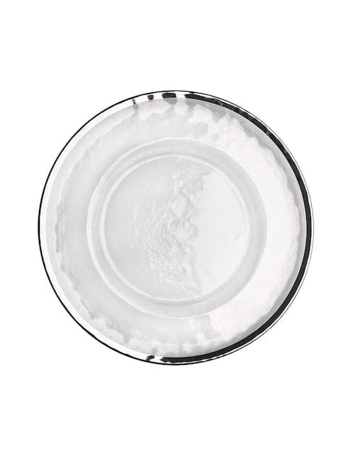 Plato base N Narrative Glas Silver de vidrio