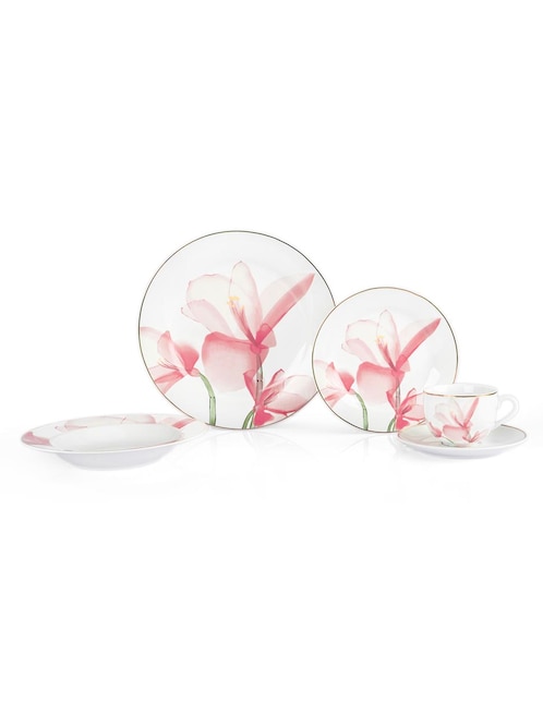 Vajilla Crown Baccara Elein de porcelana para 4 personas