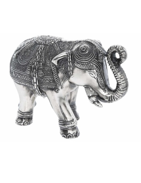 Figura decorativa de elefante Imperio Artesanal de metal