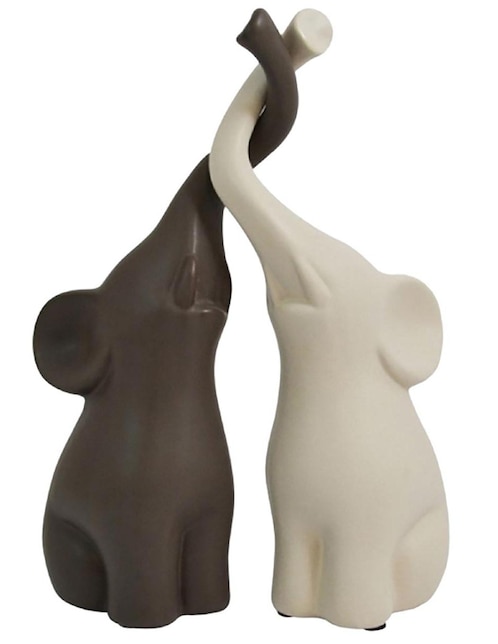 FIGURA ELEFANTES TROMP CH, MULTICOLOR