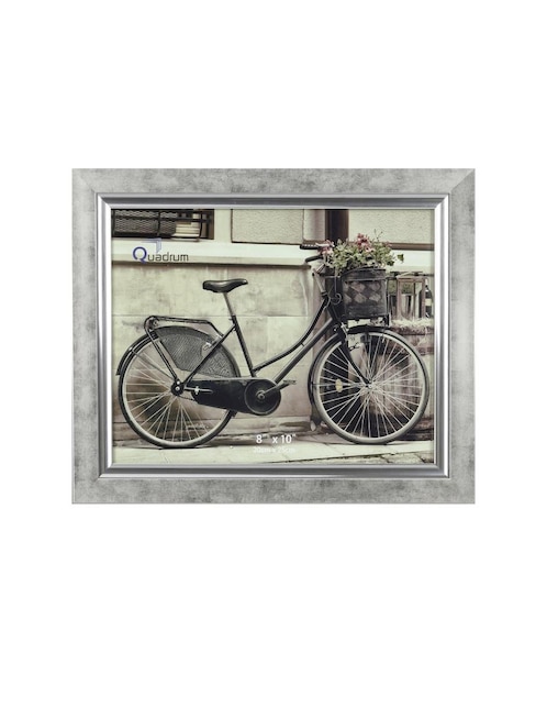 PORTARRETRATOS QUAD, 8 X 10", PLATEADO