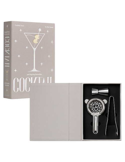 Caja decorativa con set Printworks Cocktail Tool