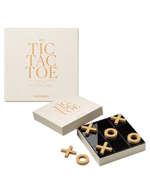 Caja decorativa con set Printworks Board Game Tic Tac Toe