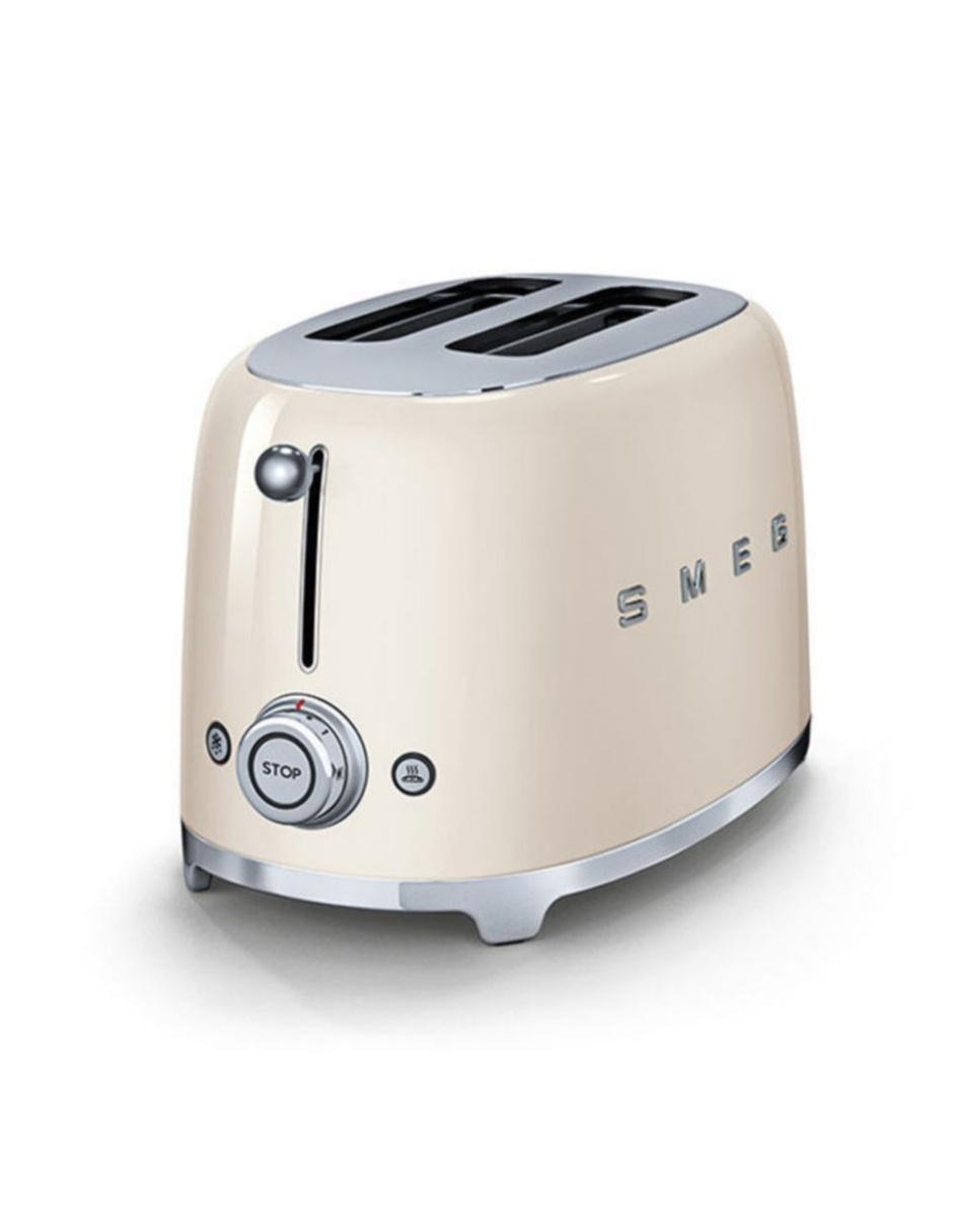 TOSTADOR SMEG CLASSIC 2 REB, CREMA