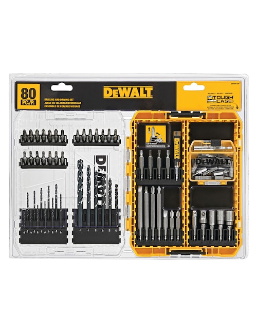Juego de brocas y puntas para taladro Dewalt DWAMF1280 Estándar