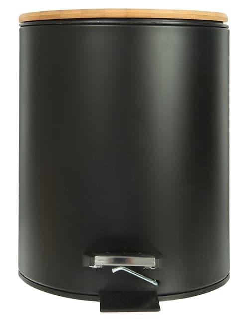 BOTE DE BASURA MANUEL, 5 L, NEGRO HAUS