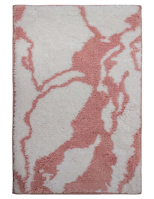 TAPETE DE BAÑO MARBL, 40 X 60 CM, ROSA