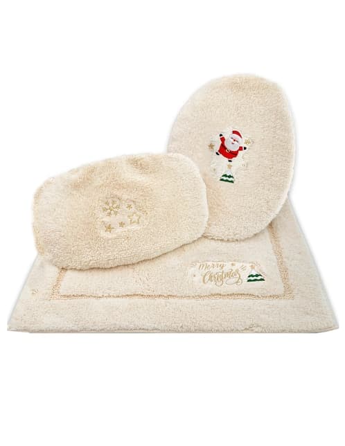 Juego de baño navideño Raya Fluffy Claus