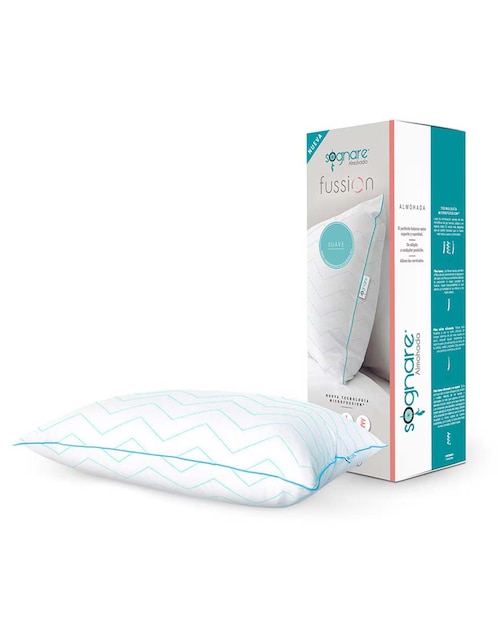 ALMOHADA FUSSION SUA, ESTÁNDAR, BLANCO
