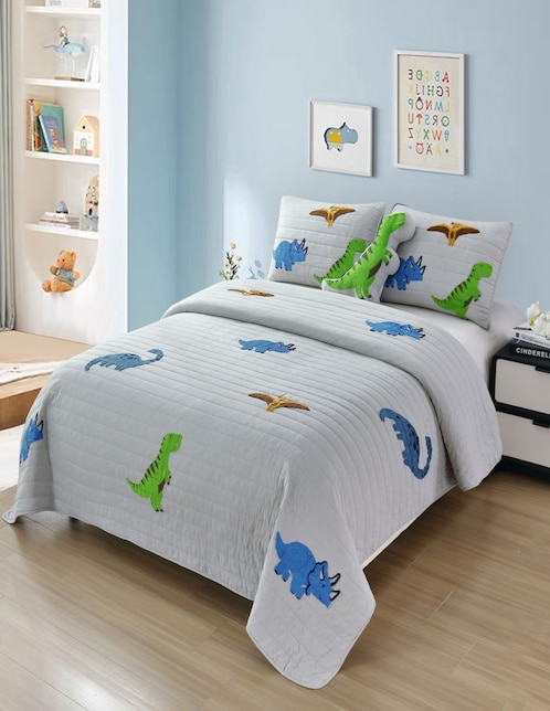 SET COLCHA TUFTED, IND, GRIS HAUS KIDS