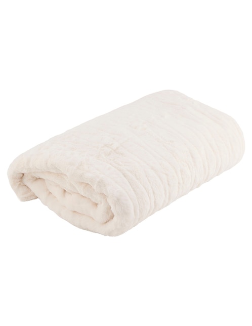 FRAZADA I.SILVER, 127 X 152 CM, BEIGE H