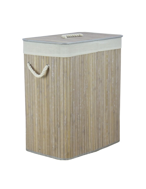CESTO RECTANGULAR BAMBÚ, GRIS