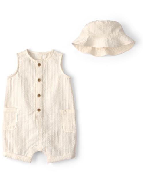 PAÑALERO C/GORRO CARTE, 6 MESES, BEIGE